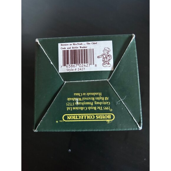 Boyd Bears & Friends Bernice Figurine Chef Cook & Bottle Washer 2427 Collectible - Picture 3 of 10